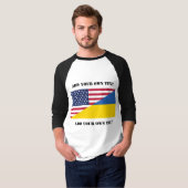 Amerikaanse steun aan Oekraïne-Sierkussen T-shirt (Voorkant volledig)