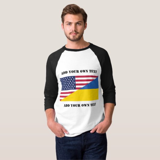 Amerikaanse steun aan Oekraïne-Sierkussen T-shirt (Voorkant volledig)