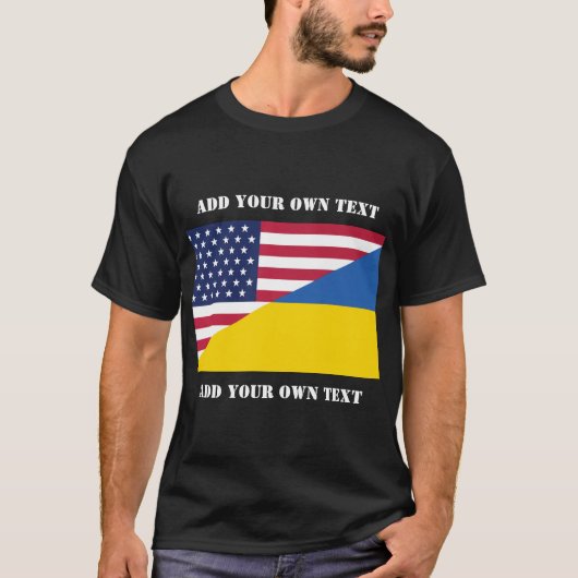 Amerikaanse steun aan Oekraïne-Sierkussen T-shirt (Voorkant)