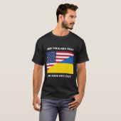 Amerikaanse steun aan Oekraïne-Sierkussen T-shirt (Voorkant volledig)