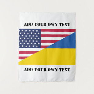 Amerikaanse steun aan Oekraïne-Sierkussen Wandkleed