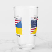 Amerikaanse steun voor Oekraïne Kussen Glas (Rechts)