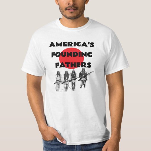 Amerikaanse stichtende vaders Indiaas shirt (Voorkant)