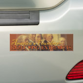Amerikaanse stichters: Juiste bevingen Bumpersticker (Op auto)