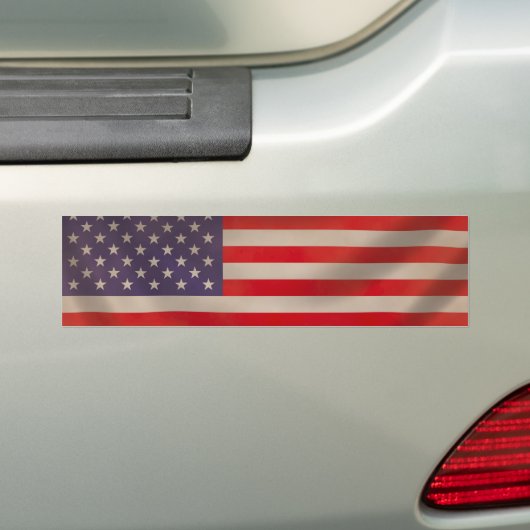 Amerikaanse Sticker met drijvende vlag (Op auto)