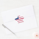 Amerikaanse Sticker voor patriottische sterren met (Envelop)