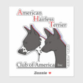 Amerikaanse Stickers van Hairless Terrier Club (Vel)