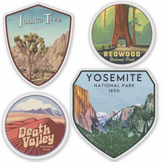 Amerikaanse Stickers voor  reizen (Voorkant)