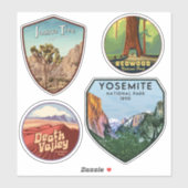 Amerikaanse Stickers voor  reizen (Vel)