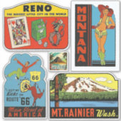 Amerikaanse Stickers voor  reizen (Voorkant)