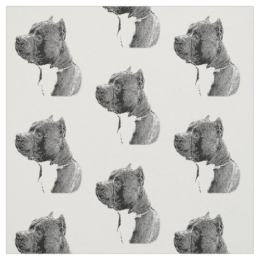Amerikaanse stiefhond Fabric Stof (Swatch)