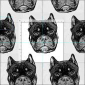 Amerikaanse stiefkatoenstof stof (Delen)