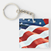 "Amerikaanse stijl" acryl sleutelhanger (Voorkant)