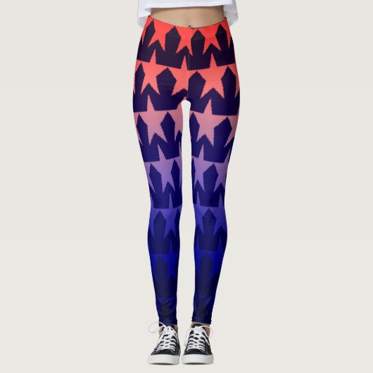 Amerikaanse stijl-ART Leggings (Voorkant)