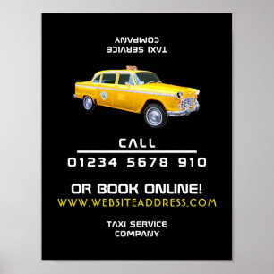 Amerikaanse stijl taxi cabine Adverteren Poster