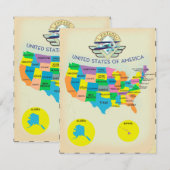 Amerikaanse  stijlkaart (Voorkant / Achterkant)