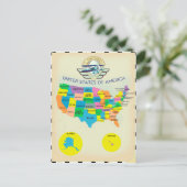 Amerikaanse  stijlkaart briefkaart (Staand voorkant)