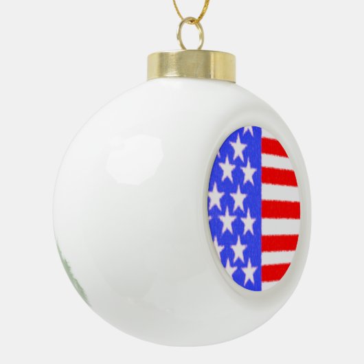 Amerikaanse stijlkunst keramische bal ornament (Links)
