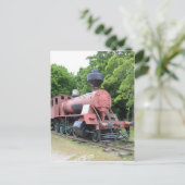  Amerikaanse stoomlocomotief Briefkaart (Staand voorkant)