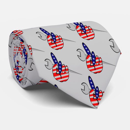 Amerikaanse strijder #1 stropdas (Opgerold)