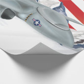 Amerikaanse strijder Jet Cadeaupapier (Hoek)