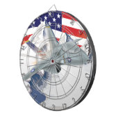 Amerikaanse strijder Jet Dartbord (Voorkant Rechts)