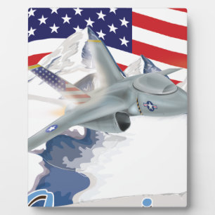 Amerikaanse strijder Jet Fotoplaat