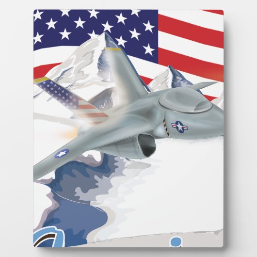 Amerikaanse strijder Jet Fotoplaat (Voorkant)