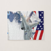 Amerikaanse strijder Jet Legpuzzel (Horizontaal)