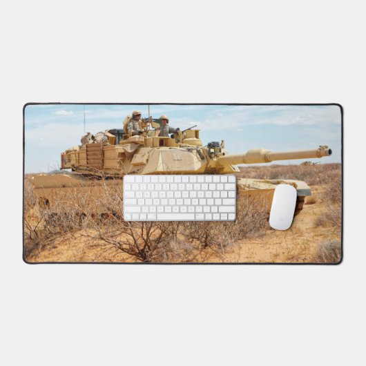 AMERIKAANSE STRIJDTANK - M1 ABRAMS BUREAUMAT (Keyboard & Muis)