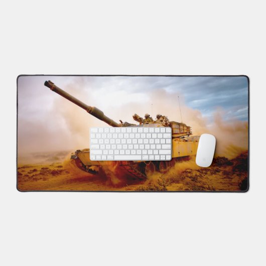 AMERIKAANSE STRIJDTANK - M1 ABRAMS BUREAUMAT (Keyboard & Muis)