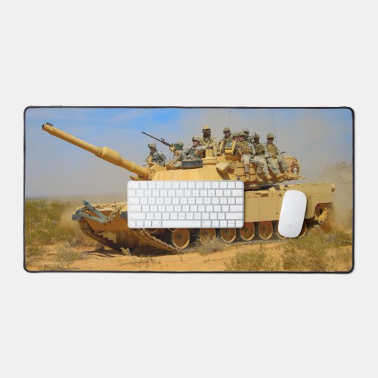 AMERIKAANSE STRIJDTANK - M1 ABRAMS BUREAUMAT (Keyboard & Muis)