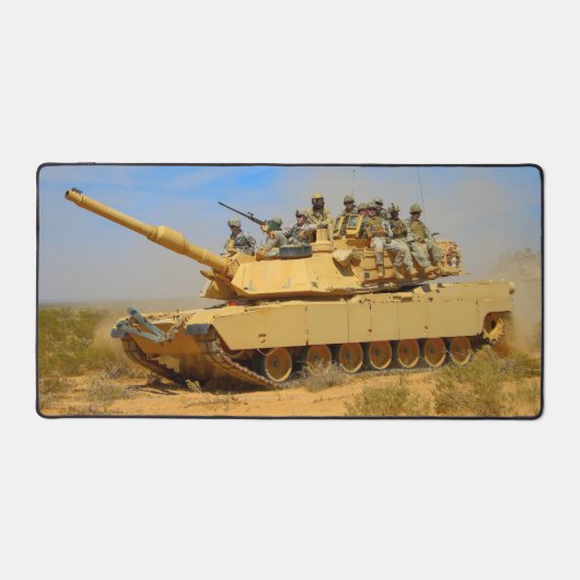 AMERIKAANSE STRIJDTANK - M1 ABRAMS BUREAUMAT (Voorkant)