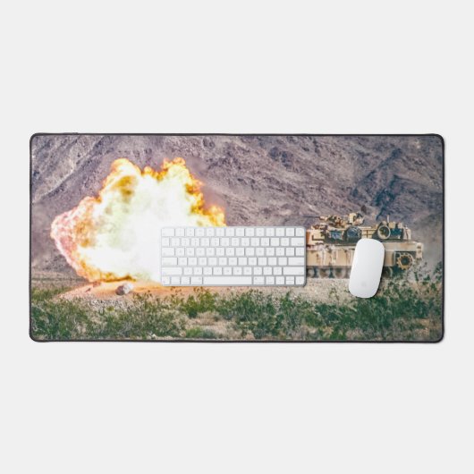 AMERIKAANSE STRIJDTANK - M1 ABRAMS BUREAUMAT (Keyboard & Muis)