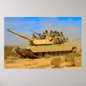 AMERIKAANSE STRIJDTANK - M1 ABRAMS POSTER (Voorkant)
