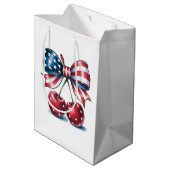 Amerikaanse strik met kersen medium cadeauzakje (Achterkant Gekanteld)
