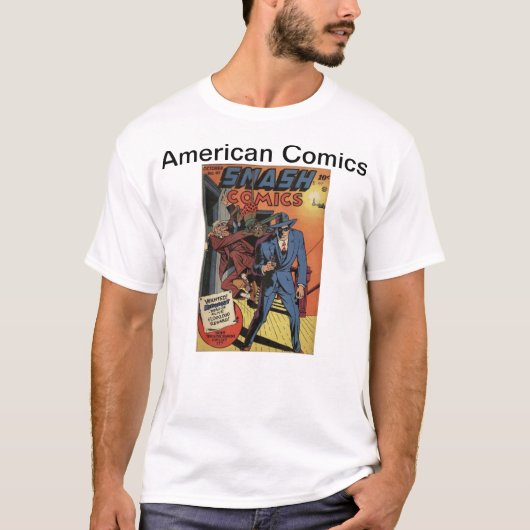 Amerikaanse stripboeken t-shirt (Voorkant)
