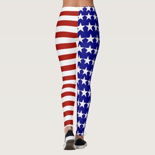 Amerikaanse strips leggings (Achterkant)