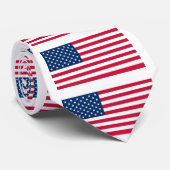 Amerikaanse Stropdas voor de vlag - VS - patriotti (Opgerold)