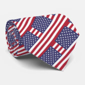 Amerikaanse Stropdassen, Amerikaanse vlag mode Ver Stropdas (Opgerold)