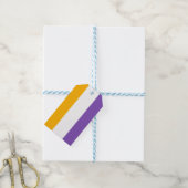 Amerikaanse Suffrage Vlag 19e Amendement Pack van Cadeaulabel (Met Touw)