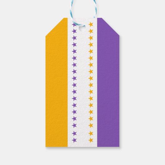 Amerikaanse Suffrage Vlag 19e Amendement Pack van Cadeaulabel (Achterkant)