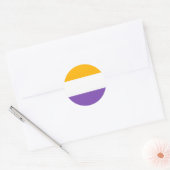 Amerikaanse Suffrage Vlag Vrouwenstemrecht Ronde Sticker (Envelop)