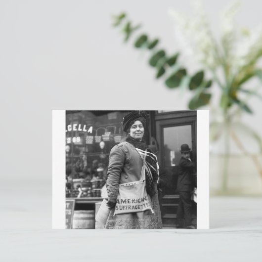 Amerikaanse Suffragette, 1910 Briefkaart (Staand voorkant)