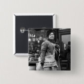 Amerikaanse Suffragette, 1910 Vierkante Button 5,1 Cm (Voorkant /achterkant)