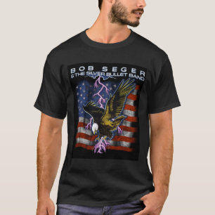 Amerikaanse Summer Tour Bob the Silver Seger Bulle T-shirt