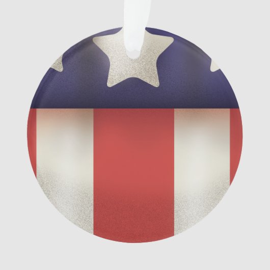 Amerikaanse superheld Logo Ornament (voorkant)