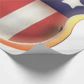 Amerikaanse superheld Shield. Cadeaupapier (Hoek)