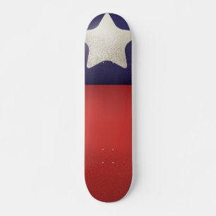 Amerikaanse superheldenlogo skateboard