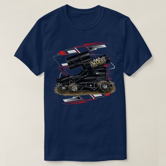 Amerikaanse supersport Super Auto Gasser Monster T T-shirt (Design voorkant)